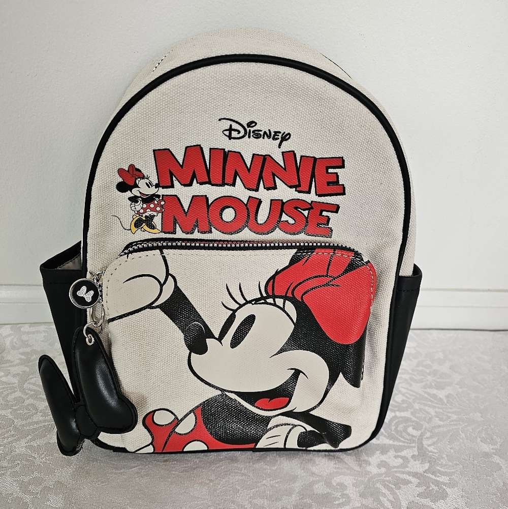 Disney Minnie Mouse Kids Backpack Red & Black- Like New!